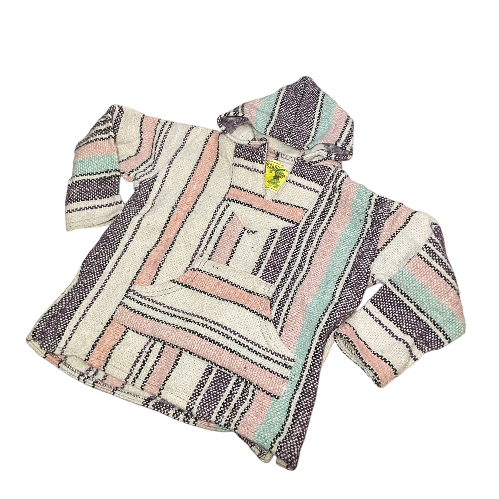 Iguana Jack Girls Pastel Color Pullover Hoodie Size Small